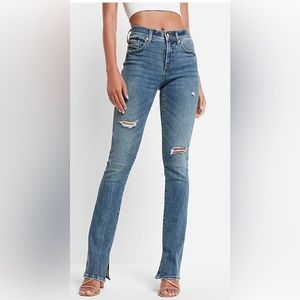 Express Brand Ripped Mid Rise Medium Wash Skyscraper Jeans (New with tags)